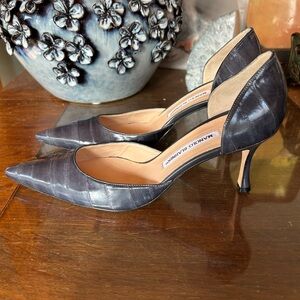 Rare Manolo Blahnik Eel Sin Heels New wo Box EU 40
